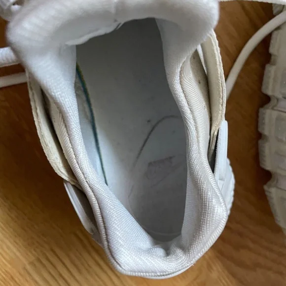 Size 7.5 Women Nike Air Huarache Run Shoe White Sail Fossil Stone - Picture 8 of 13